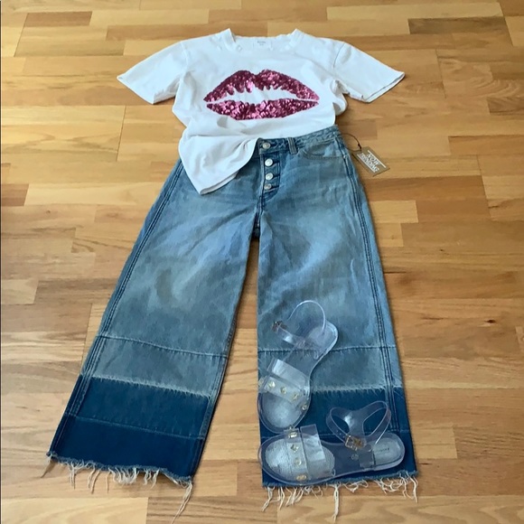 LAST CHANCE - CLOSING📍FIRM📍Lip 👄 sequins T-shirt - Picture 10 of 13